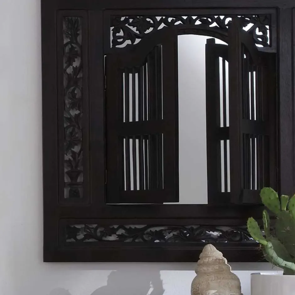 80x90x5 Kolonialstil Spiegel mit zwei Türen - Islando^Wohnen Sale