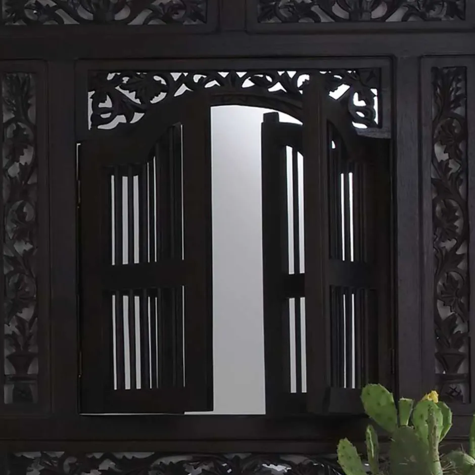 80x90x5 Kolonialstil Spiegel mit zwei Türen - Islando^Wohnen Sale