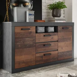 153x87x43 Kombi Sideboard mit Sockel - Timuras^Wohnen Sale