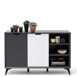 137x92x40 Kommode in Grau & Weiß - Vadids^Wohnen Best