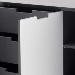 137x92x40 Kommode in Grau & Weiß - Vadids^Wohnen Best