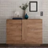 121x90x44 Kommode in Holzoptik mit Doppeltür - Basento^Wohnen Best