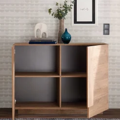 121x90x44 Kommode in Holzoptik mit Doppeltür - Basento^Wohnen Best