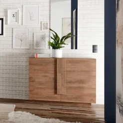 121x90x44 Kommode in Holzoptik mit Doppeltür - Basento^Wohnen Best