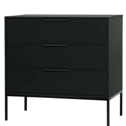 Wohnen 94x93x52 Kommode in Schwarz - Kitchin