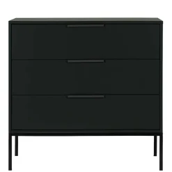 Wohnen 94x93x52 Kommode in Schwarz - Kitchin