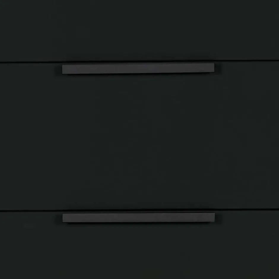 Wohnen 94x93x52 Kommode in Schwarz - Kitchin