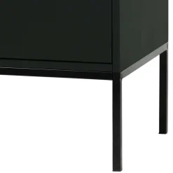 Wohnen 94x93x52 Kommode in Schwarz - Kitchin