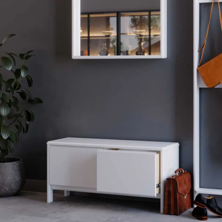 98x48x34 Kommode in Weiß aus Kiefer - Oranias^Wohnen Outlet