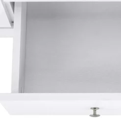 Wohnen 120x80x35 Kommode in Weiß mit Sonoma Eiche - Nudion I