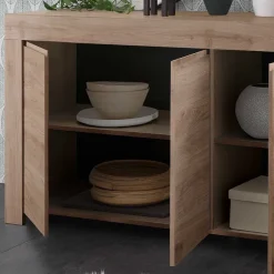 138x81x42 Kommode mit drei Türen - Karika^Wohnen New