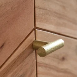 Wohnen 90x87x40 Kommode mit Fischgrät Design Front - Ishi