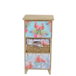 Wohnen 30x58x30 Kommode mit Korb Wasserhyazinthe - Laruis