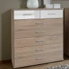 Wohnen 90x103x40 Kommode mit sieben Schubladen - Fabricus