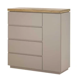Wohnen 100x104x40 Kommode mit vier Schubladen & Tür - Anja
