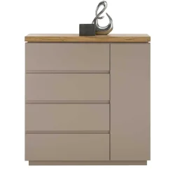 Wohnen 100x104x40 Kommode mit vier Schubladen & Tür - Anja