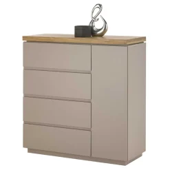 Wohnen 100x104x40 Kommode mit vier Schubladen & Tür - Anja