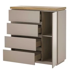 Wohnen 100x104x40 Kommode mit vier Schubladen & Tür - Anja