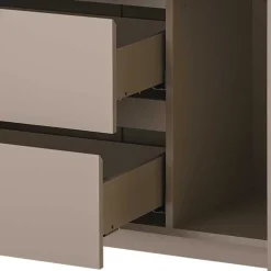 Wohnen 100x104x40 Kommode mit vier Schubladen & Tür - Anja