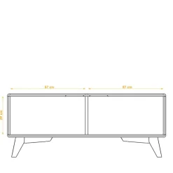 120x48x40 Kommode mit zwei Türen - Diesta III^Wohnen Sale