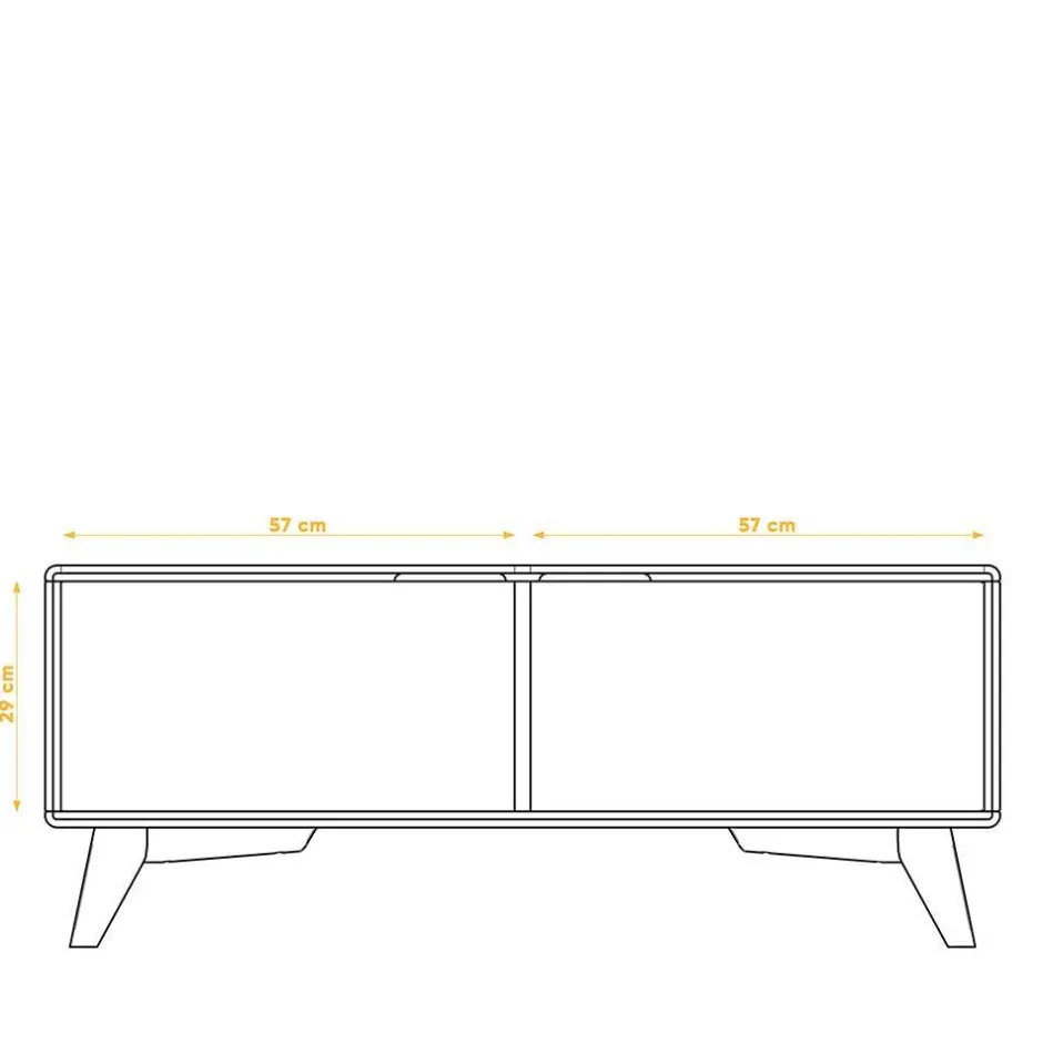 120x48x40 Kommode mit zwei Türen - Diesta III^Wohnen Sale