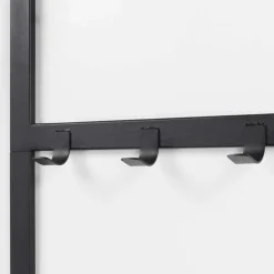 Wohnen 70x178x29 Kompaktgarderobe aus Stahl in Schwarz - Cellja