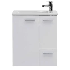 Wohnen 50x60x25 Komplett-Waschtisch in Weiß - Ernossi