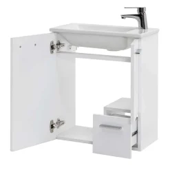 Wohnen 50x60x25 Komplett-Waschtisch in Weiß - Ernossi