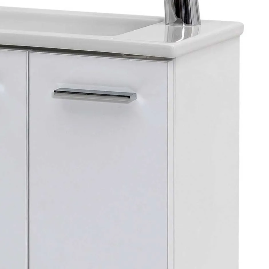 Wohnen 50x60x25 Komplett-Waschtisch in Weiß - Ernossi