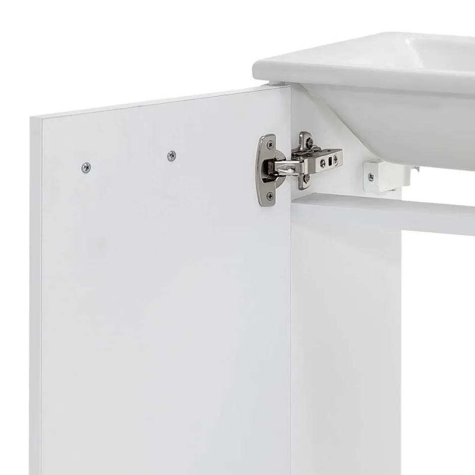 Wohnen 50x60x25 Komplett-Waschtisch in Weiß - Ernossi