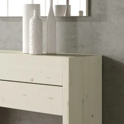 Wohnen 87x145x29 Konsolentisch & Spiegel Set - Inegrados (vierteilig)