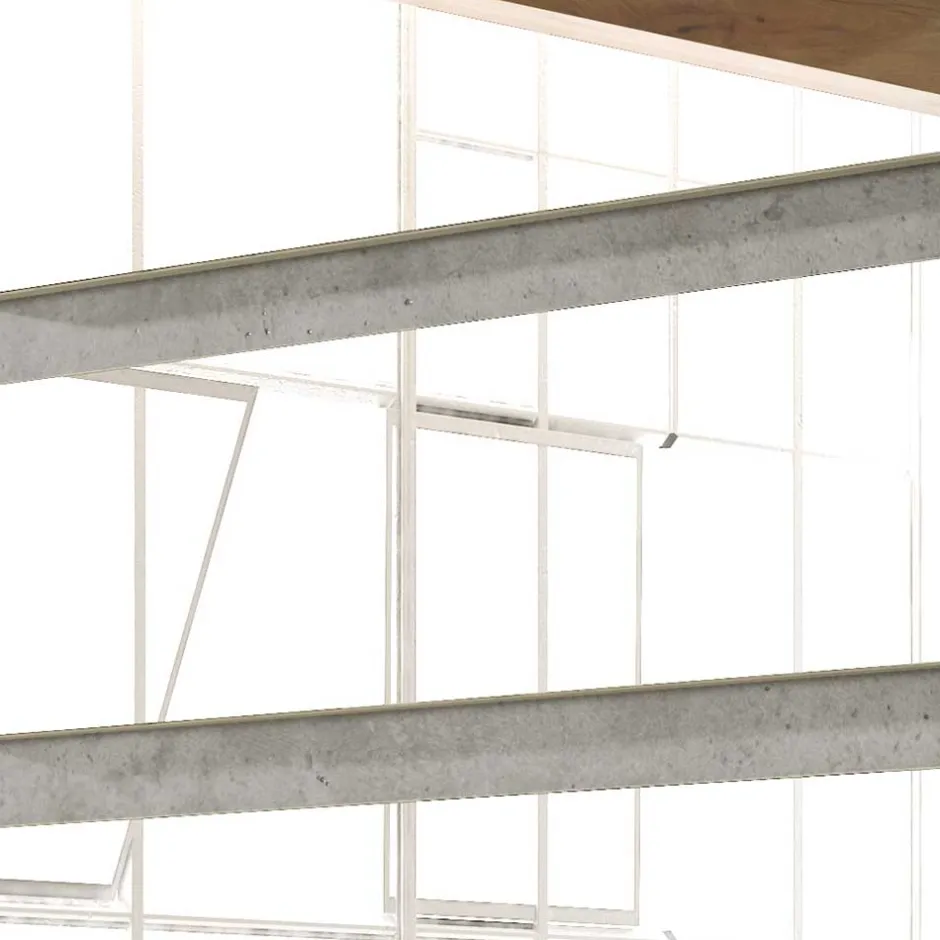 Wohnen 87x145x29 Konsolentisch & Spiegel Set - Inegrados (vierteilig)