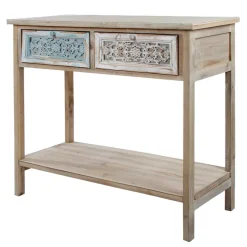 Wohnen 85x77x37 Konsolentisch im Shabby Chic aus Tanne - Pontecuna