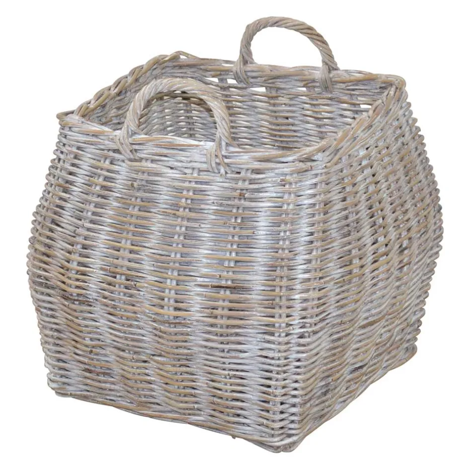 Wohnen 50x51x50 Korb mit Griffen Landhaus - Oleganos
