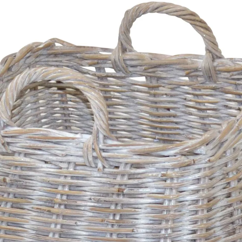 Wohnen 50x51x50 Korb mit Griffen Landhaus - Oleganos