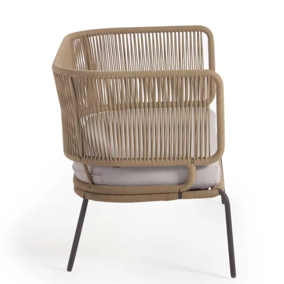 135x80x65 Kordelgeflecht Sofa mit Sitzpolster - Membres^Wohnen New