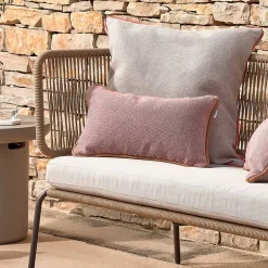 135x80x65 Kordelgeflecht Sofa mit Sitzpolster - Membres^Wohnen New