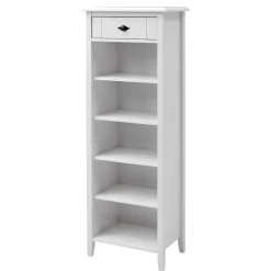 Wohnen 55x149x35 Landhaus Badregal in Weiß - Satumare