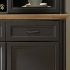 Wohnen 164x204x48 Landhaus Buffet mit LED Licht - Thumbs