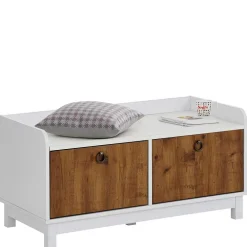 92x46x45 Landhaus Flurbank mit zwei Türen - Efalias^Wohnen Hot