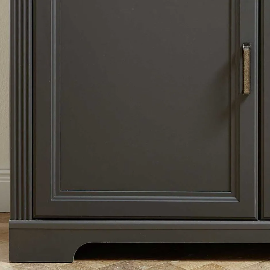 Wohnen 143x150x42 Landhaus Highboard mit Flaschen Regal - Thumbs