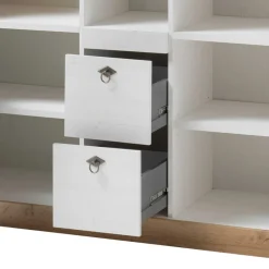 Wohnen 148x139x44 Landhaus Highboard zweifarbig - Diatara