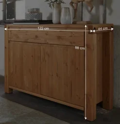 122x88x44 Landhaus Holzkommode aus Kiefer - Delamaro^Wohnen Sale