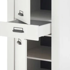 62x201x64 Landhaus Küchenschrank in Weiß - Eture^Wohnen Sale