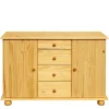 Wohnen 119x81x38 Landhaus Kombi Kommode mit Kugelfüßen - Kascanu