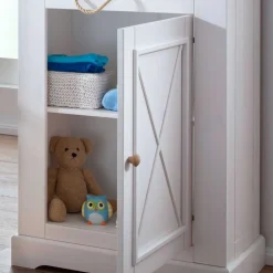 79x200x42 Landhaus Regal mit Tür & 3 Fächern - Envicron^Wohnen Best