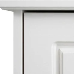 81x93x37 Landhaus Schuhschrank in Weiß gewachst - Vesrav^Wohnen Discount