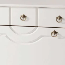 81x93x37 Landhaus Schuhschrank in Weiß gewachst - Vesrav^Wohnen Discount