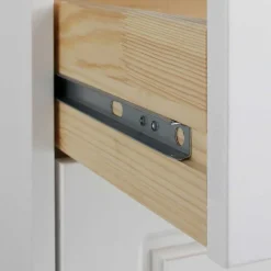 81x93x37 Landhaus Schuhschrank in Weiß gewachst - Vesrav^Wohnen Discount