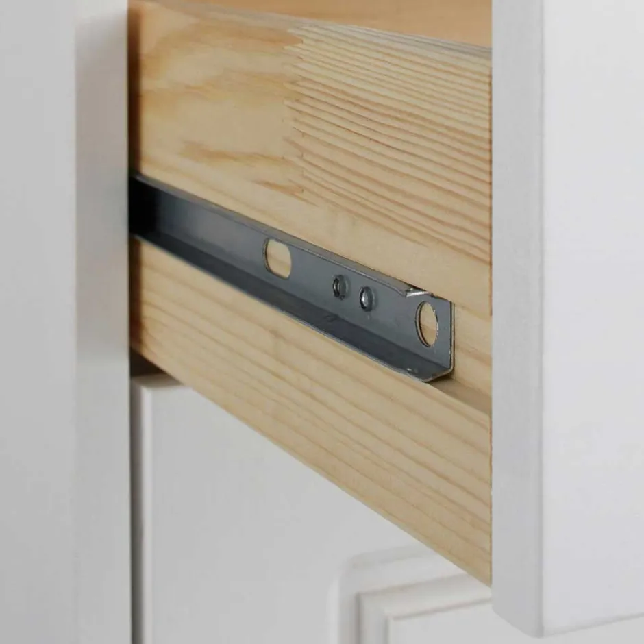 81x93x37 Landhaus Schuhschrank in Weiß gewachst - Vesrav^Wohnen Discount